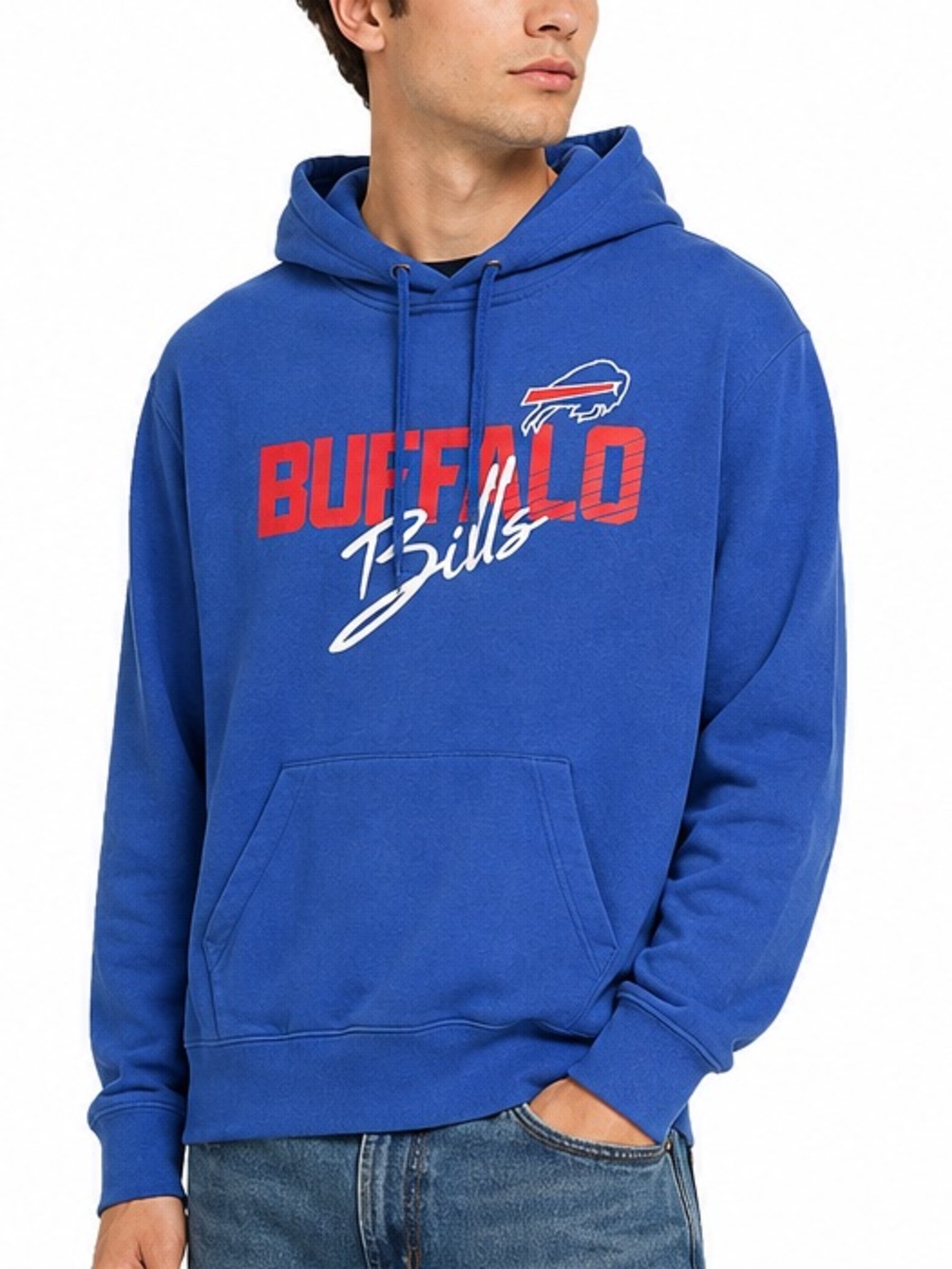 Nike Buffalo Bills NFL Blue Pullover Hoodie Men’s Small S